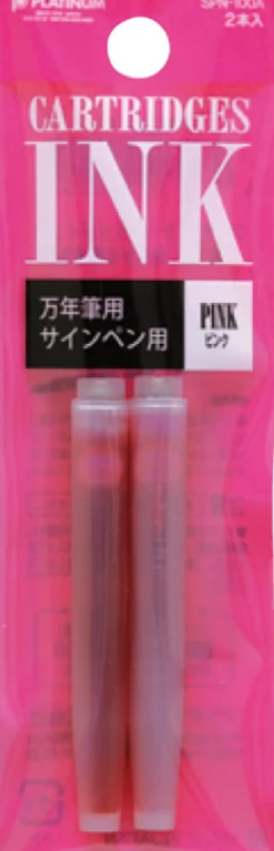 Naboje atramentowe - Platinum - Pink 2 szt.