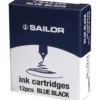 Naboje atramentowe - Sailor - Blue Black 12 szt.