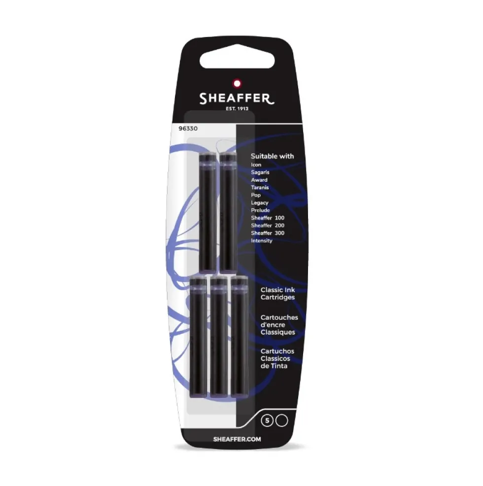 Naboje atramentowe - Sheaffer - Black 5 szt.