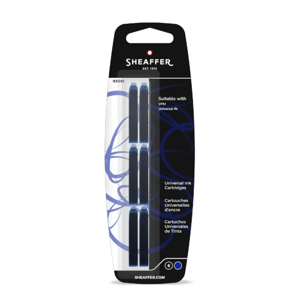 Naboje atramentowe VFM - Sheaffer - Blue 6 szt.