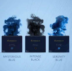 Naboje atramentowe - Waterman - Short, Serenity Blue, 6 szt.