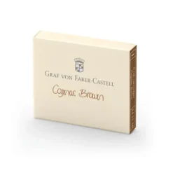 Naboje do piór wiecznych - Graf Von Faber-Castell - Cognac Brown, 6 szt.