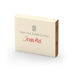Naboje do piór wiecznych - Graf Von Faber-Castell - India Red, 6 szt.