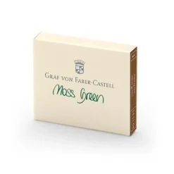 Naboje do piór wiecznych - Graf Von Faber-Castell - Moss Green, 6 szt.