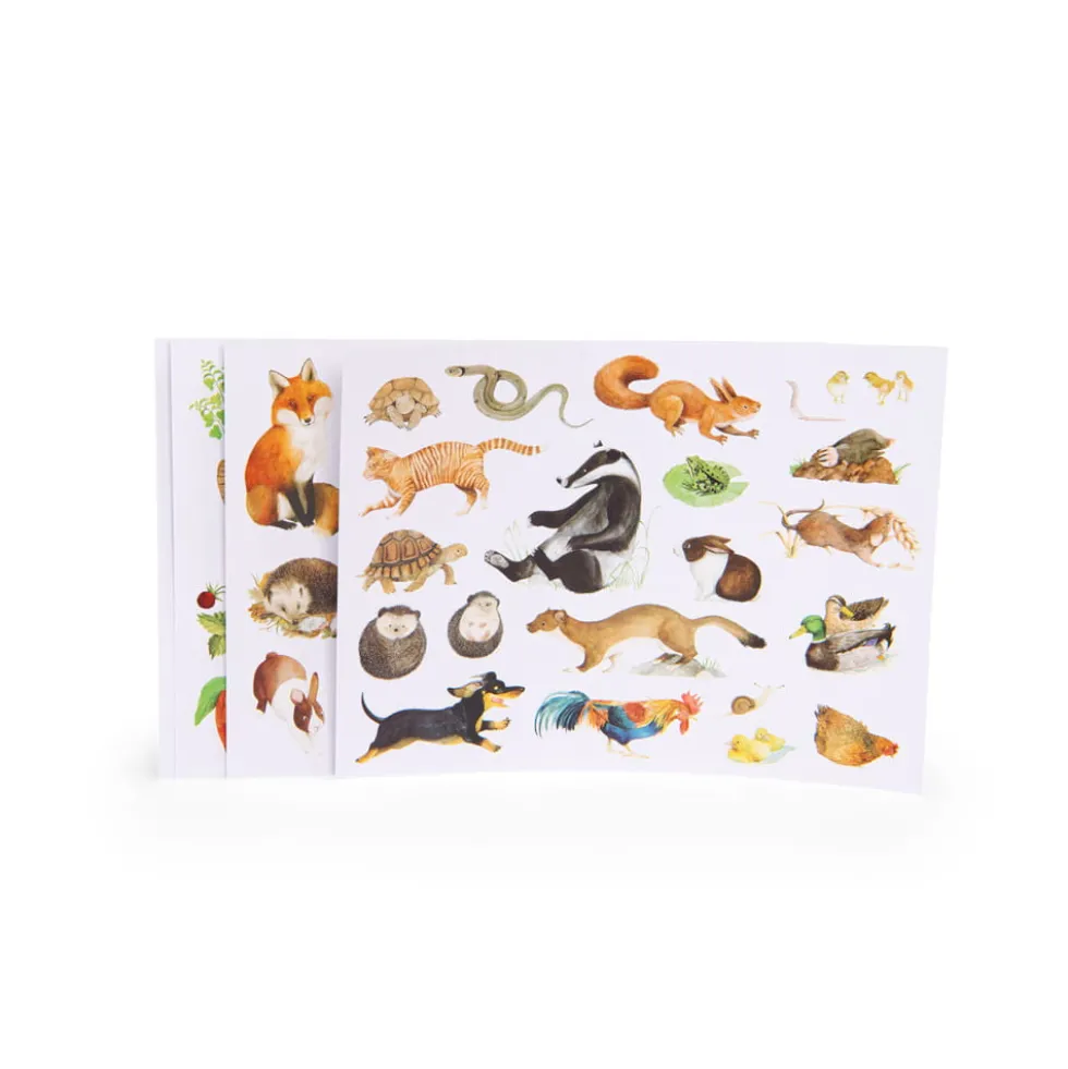 Naklejki dla dzieci - Moulin Roty - Natura, 100 szt.