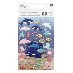 Naklejki 3D Under Water - Paper Poetry - 60 szt.