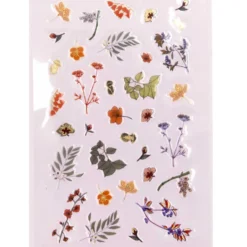 Naklejki żelowe Funny Fall - Paper Poetry - Kwiaty, 34 szt.