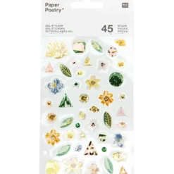 Naklejki żelowe - Paper Poetry - Nature, 45 szt.