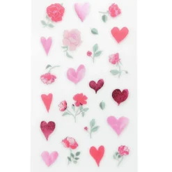Naklejki foliowe La Vie en Rose Hearts & Flowers - Paper Poetry