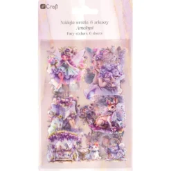 Naklejki foliowe połyskujące Wróżki - DpCraft - Amethyst 6 ark.