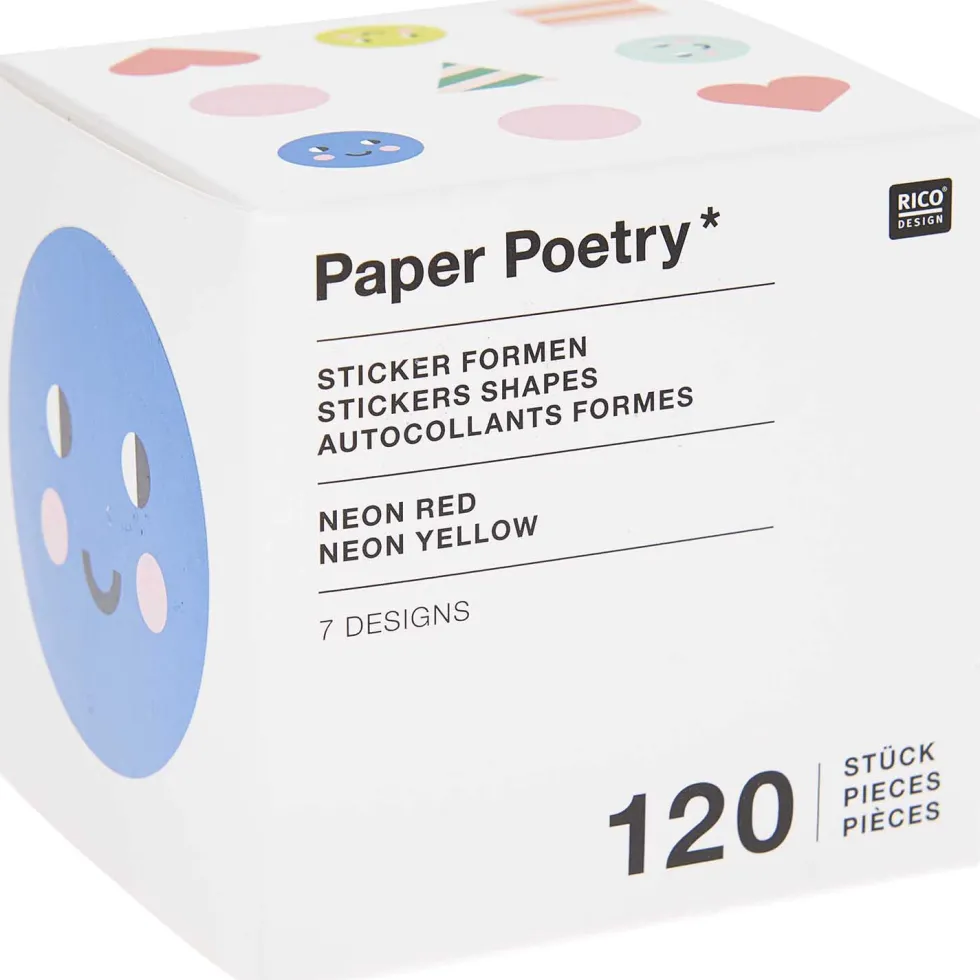 Naklejki Kształty - Rico Design - 7 wzorów, 120 szt.