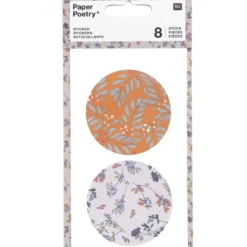 Naklejki - Paper Poetry - Duże rośliny, 8 szt.