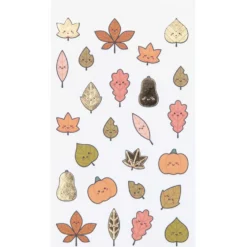 Naklejki - Paper Poetry - Jesienne liście, 68 szt.
