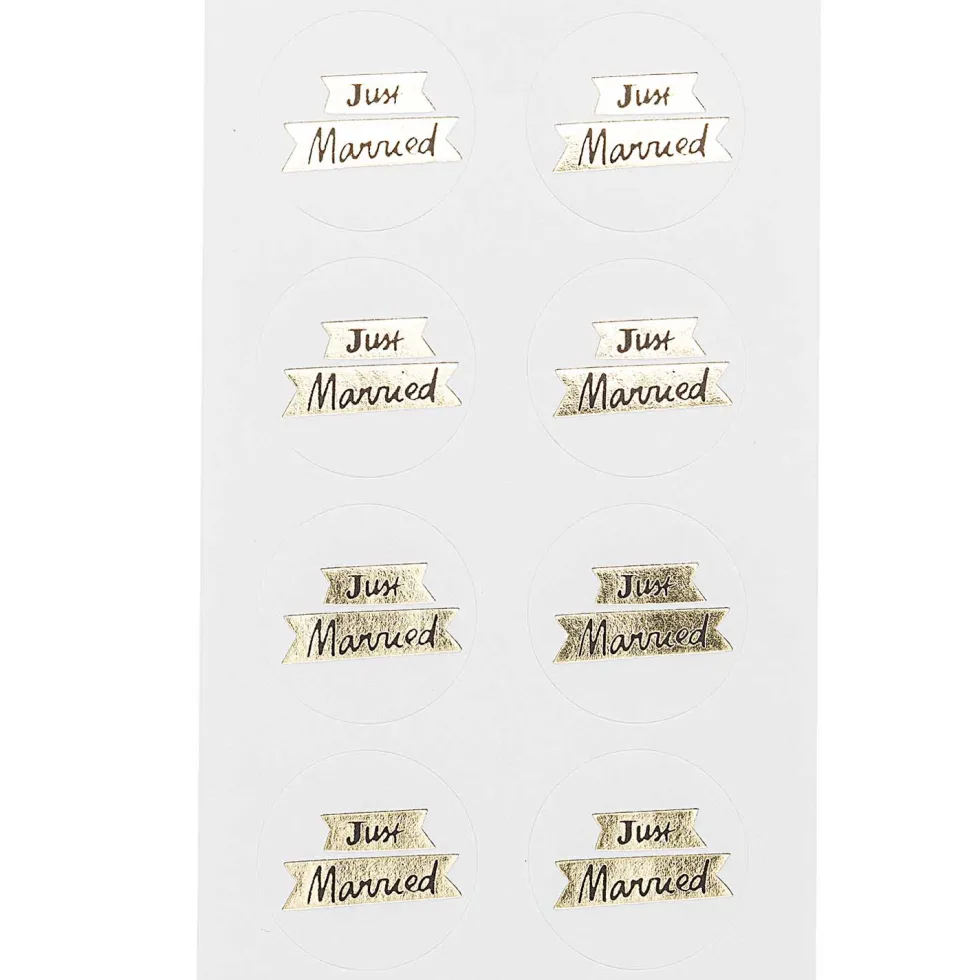 Naklejki - Paper Poetry - Just Married, 32 szt.