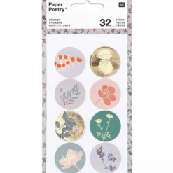 Naklejki - Paper Poetry - Małe rośliny, 32 szt.