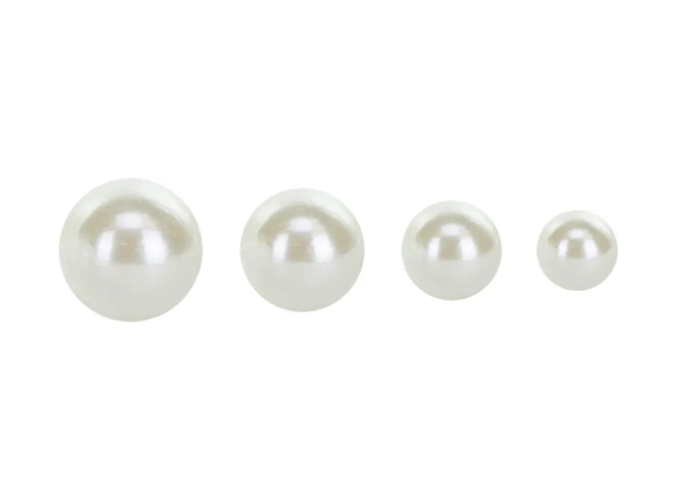 Naklejki Perełki - białe, 3-6 mm, 440 szt.