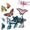 Naklejki transparentne PVC Motyle - DpCraft - 15 szt.