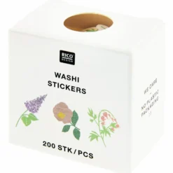 Naklejki washi Flowers Pastel - Paper Poetry - 200 szt.