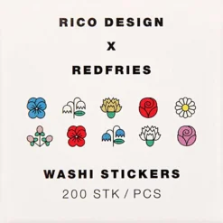 Naklejki washi - Paper Poetry - Eye Candy, 200 szt.
