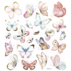Naklejki ze złoceniami - DpCraft - Boho Butterflies, 22 szt.