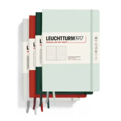 Notatnik A5 - Leuchtturm1917 - w linie, twarda okładka, Forest Green, 80 g/m2
