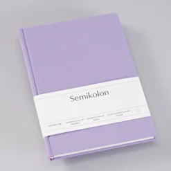 Notatnik Classic A5 - Semikolon - Lilac Silk, w kropki, 176 stron
