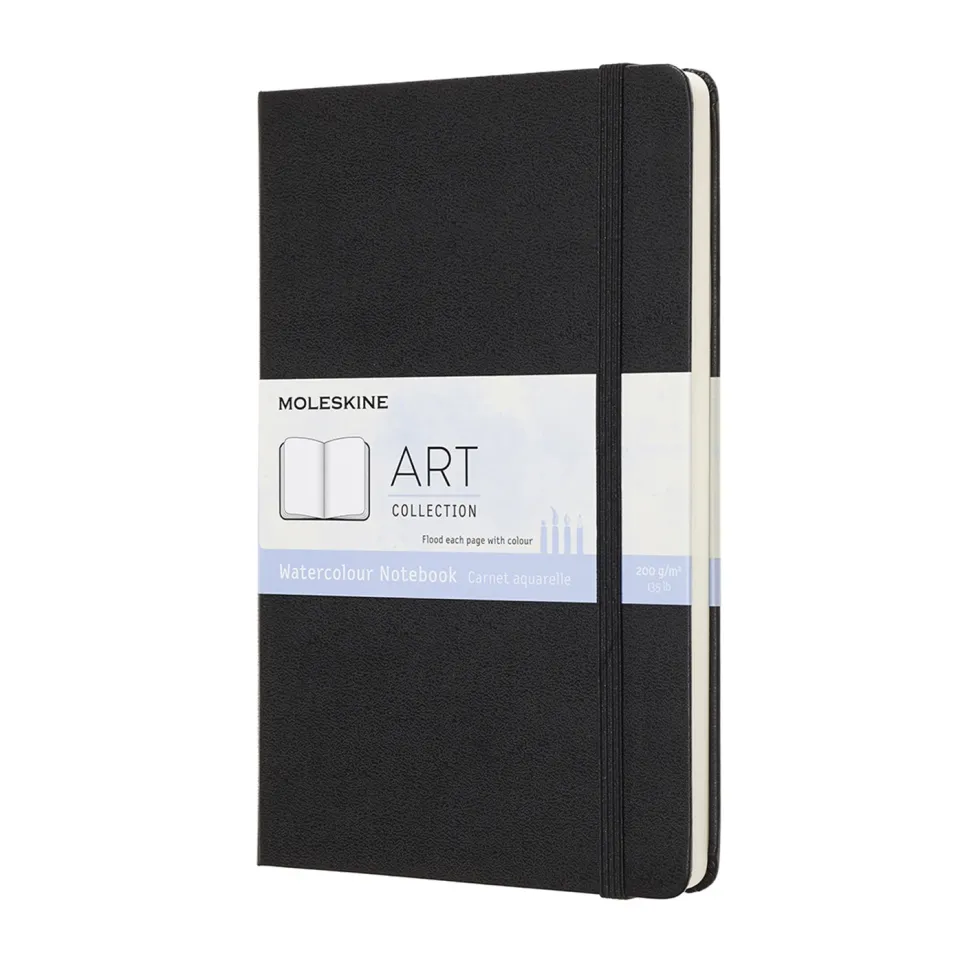Notatnik do akwareli - Moleskine - czarny 12 x 21 cm