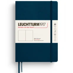 Notatnik gładki A5 - Leuchtturm1917 - Deep Sea, twarda okładka
