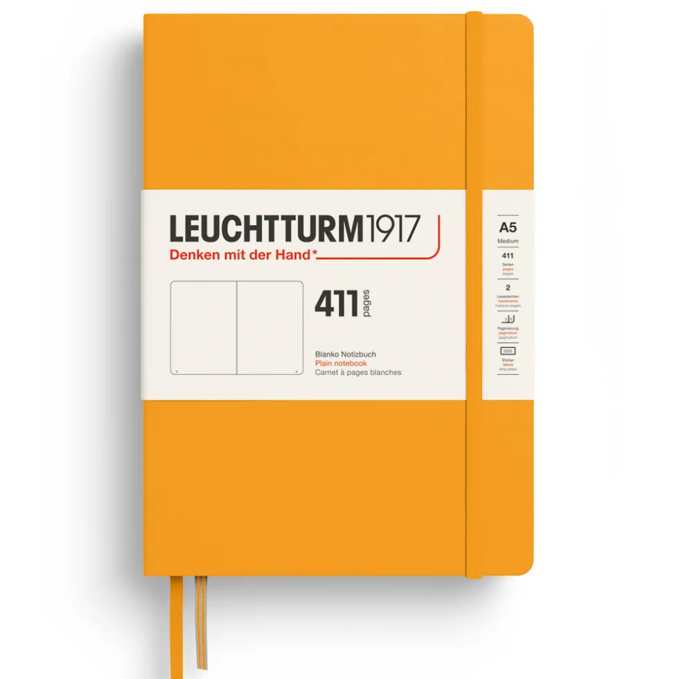 Notatnik 411 gładki A5 - Leuchtturm1917 - Rising Sun, twarda okładka