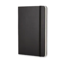 Notatnik gładki A5 - Moleskine - czarny twarda okładka