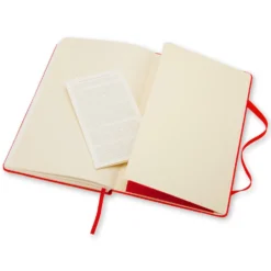 Notatnik gładki A5 - Moleskine - czerwony twarda okładka