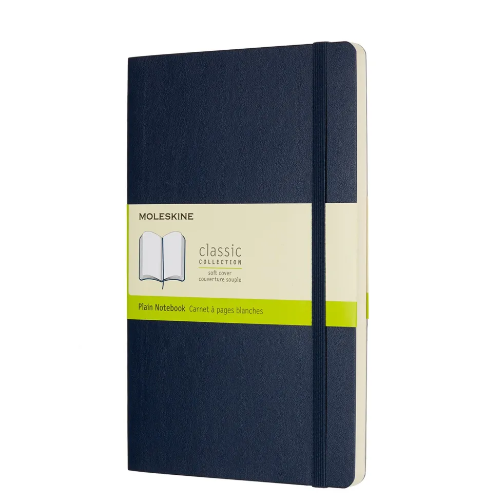 Notatnik gładki A5 - Moleskine - granatowy miękka okładka
