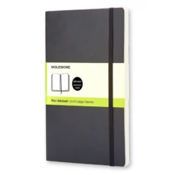 Notatnik gładki Classic 13 x 21 cm - Moleskine - czarny miękka okładka