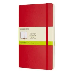 Notatnik gładki Classic 13 x 21 cm - Moleskine - czerwony miękka okładka