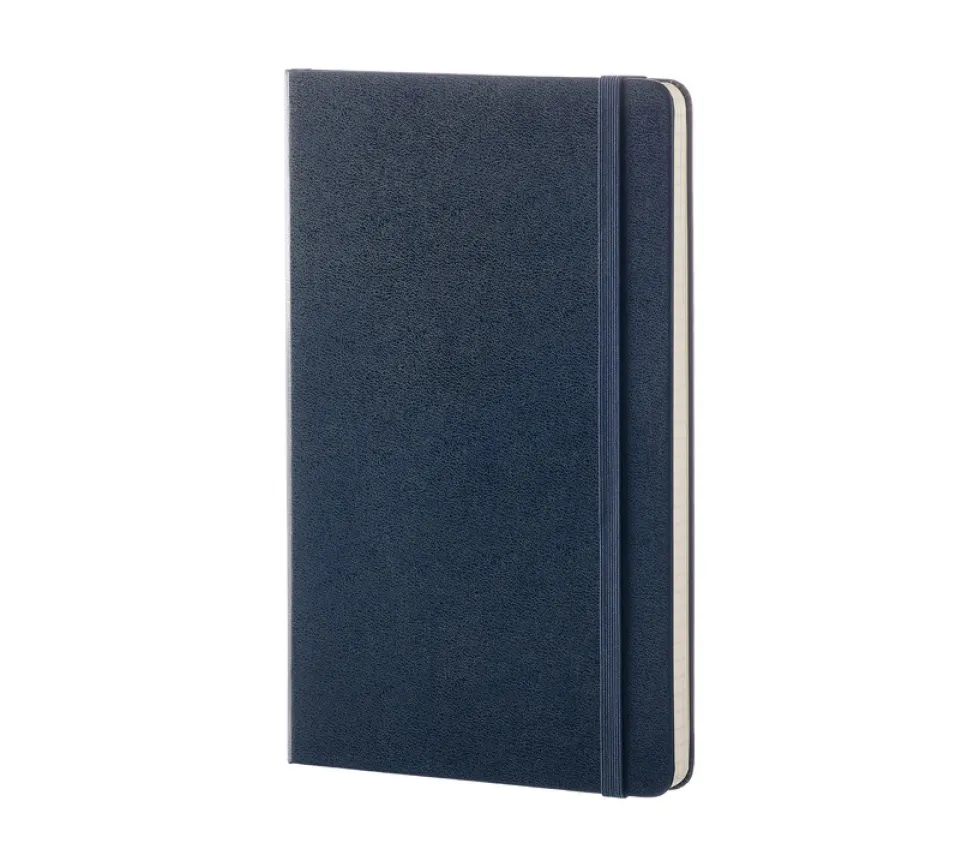 Notatnik gładki Classic 13 x 21 cm - Moleskine - granatowy twarda okładka