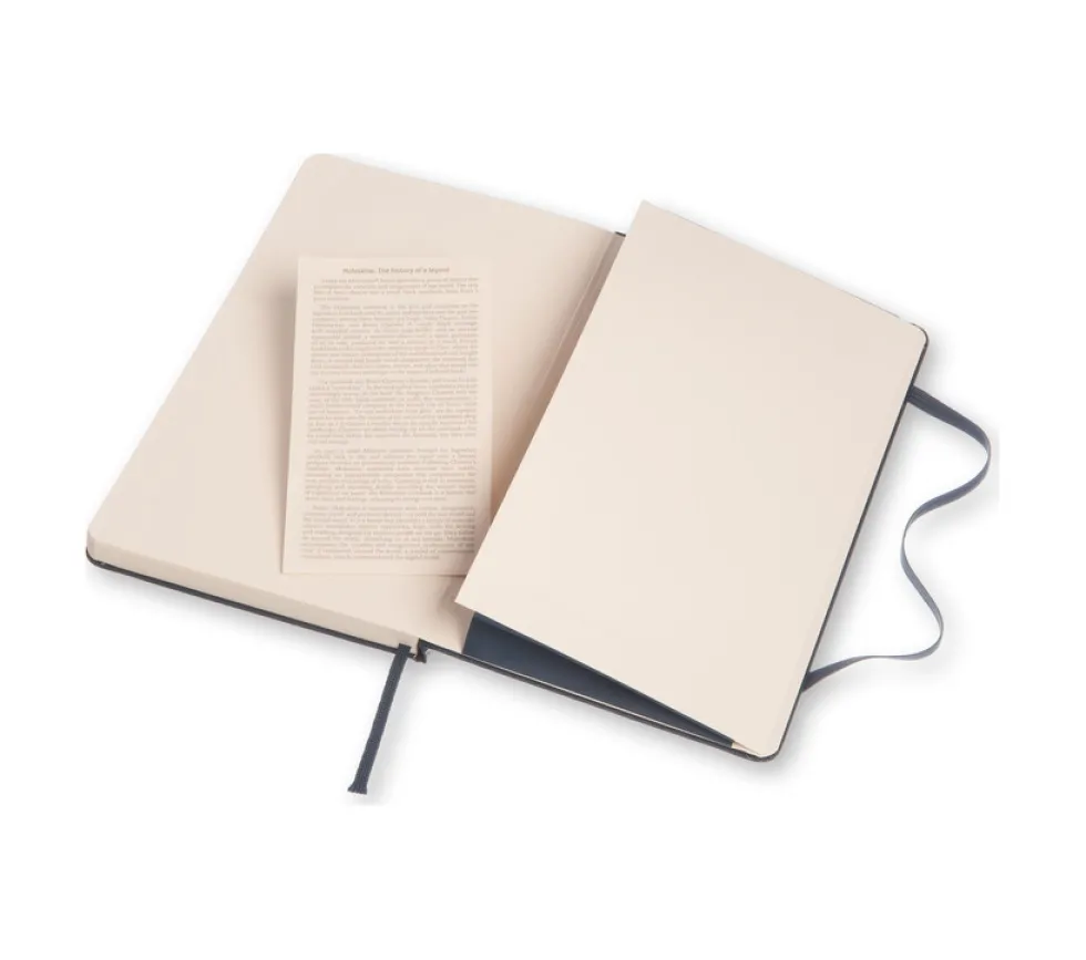 Notatnik gładki Classic 13 x 21 cm - Moleskine - granatowy twarda okładka