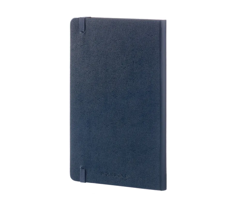 Notatnik gładki Classic 13 x 21 cm - Moleskine - granatowy twarda okładka