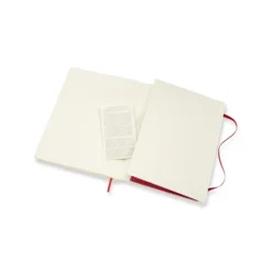 Notatnik gładki XL - Moleskine - czerwony miękka okładka
