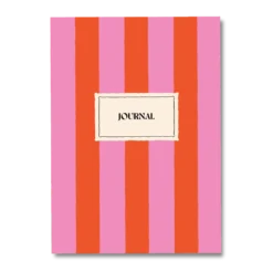 Notatnik Hot Pink Stripe A5 - Once Upon a Tuesday - w linie, miękki, 100 g, 60 stron