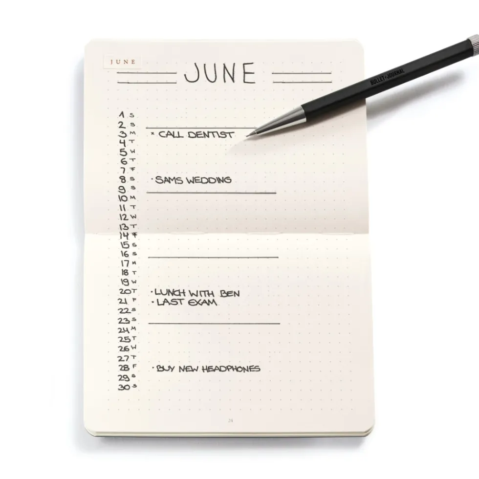 Notatniki Bullet Journal - Leuchtturm1917 - żółte, w kropki, 80 g/m2, 3 szt.
