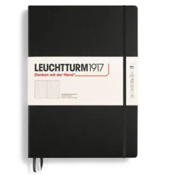 Notatnik Master A4+ - Leuchtturm1917 - w kropki, czarny, 100 g/m2