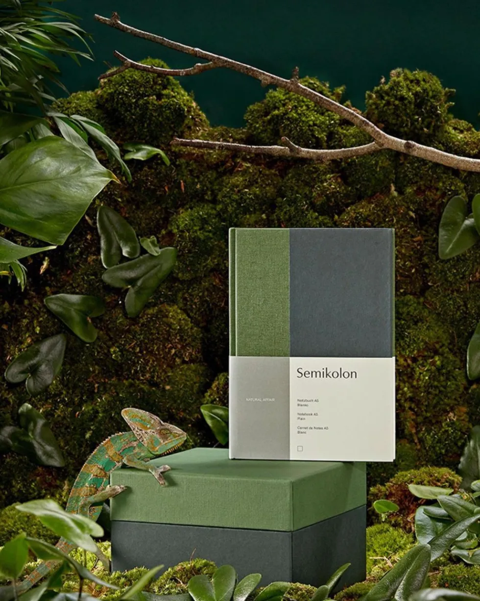 Notatnik Natural Affair, A5 - Semikolon - Botanic, w kropki, 176 stron