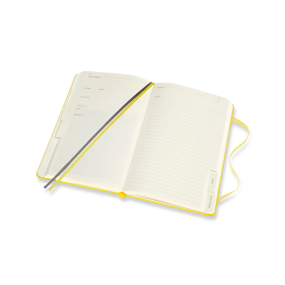 Notatnik Passion Journal Baby - Moleskine - żółty twardy L