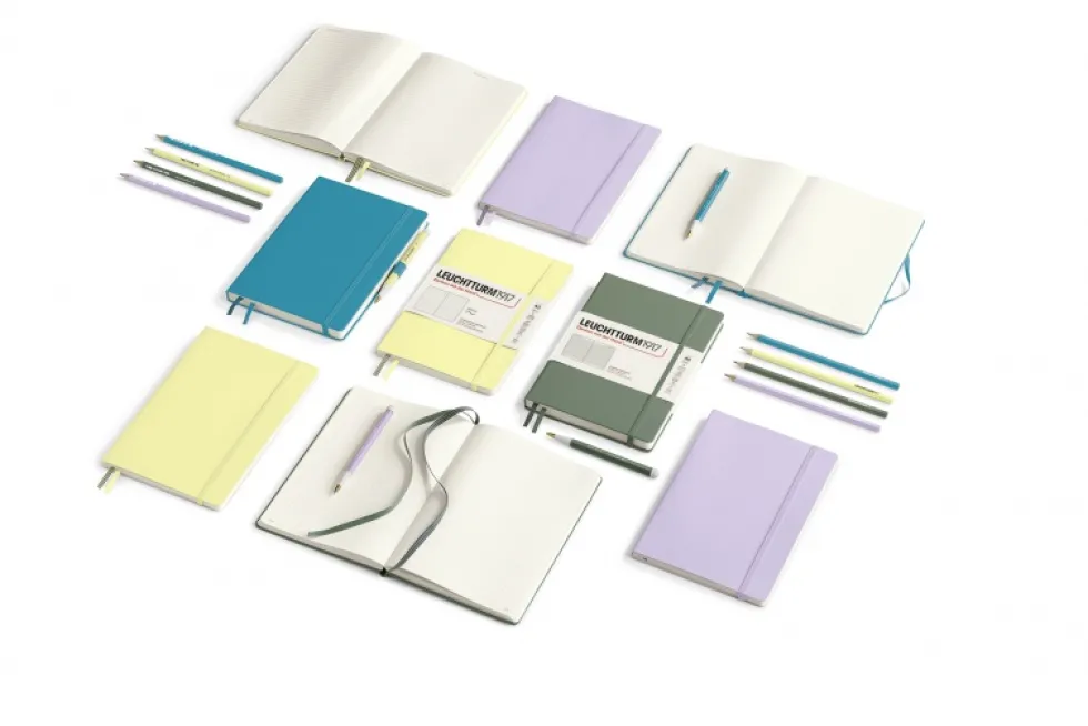 Notatnik Smooth Colours A5 - Leuchtturm1917 - w kropki, twarda okładka, Lilac, 80 g/m2