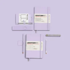 Notatnik Smooth Colours A5 - Leuchtturm1917 - w kropki, twarda okładka, Lilac, 80 g/m2