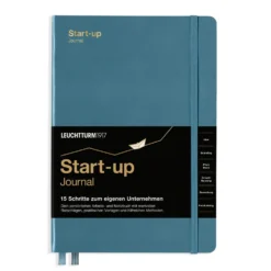 Notatnik Start-Up Journal A5 - Leuchtturm1917 - twarda okładka, Stone Blue, 100 g/m2