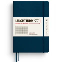 Notatnik w kratkę A5 - Leuchtturm1917 - Deep Sea, twarda okładka