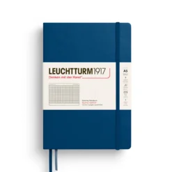 Notatnik w kratkę A5 - Leuchtturm1917 - Indigo