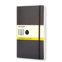 Notatnik w kratkę A5 - Moleskine - czarny miękka okładka