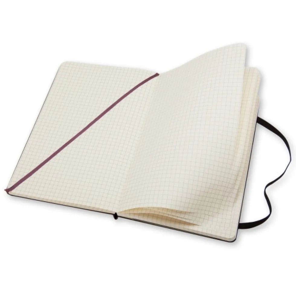 Notatnik w kratkę Classic 13 x 21 cm - Moleskine - czarny twarda okładka